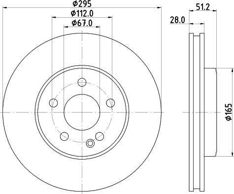 Mintex MDC2537 - Тормозной диск autospares.lv