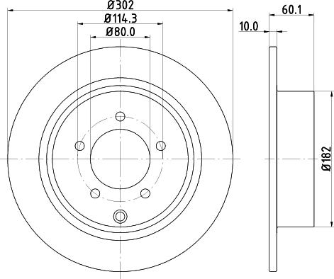Mintex MDC2524 - Тормозной диск autospares.lv