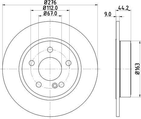 Mintex MDC2522 - Тормозной диск autospares.lv