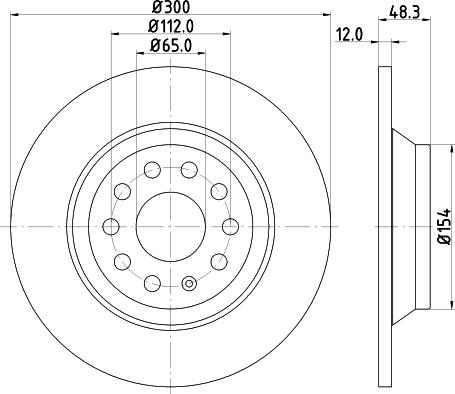 Mintex MDC82527C - Тормозной диск autospares.lv