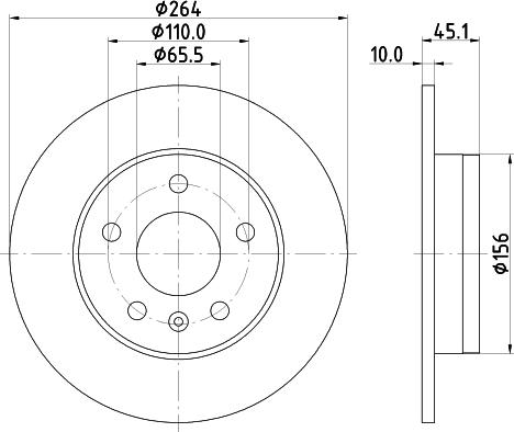 Mintex MDC2699 - Тормозной диск autospares.lv