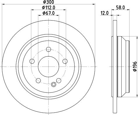 Mintex MDC2658 - Тормозной диск autospares.lv