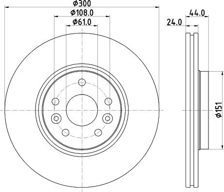 Mintex MDC2653 - Тормозной диск autospares.lv