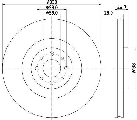 Mintex MDC2664 - Тормозной диск autospares.lv