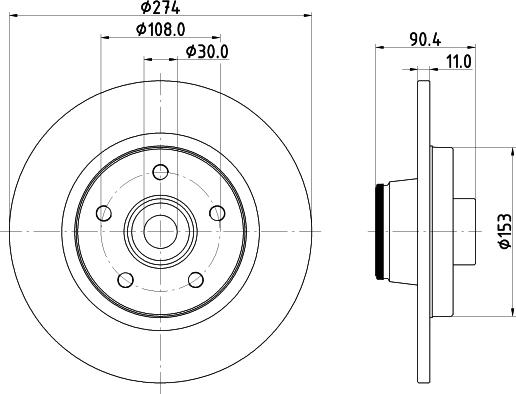 Mintex MDC2614 - Тормозной диск autospares.lv