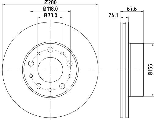 Mintex MDC2686C - Тормозной диск autospares.lv
