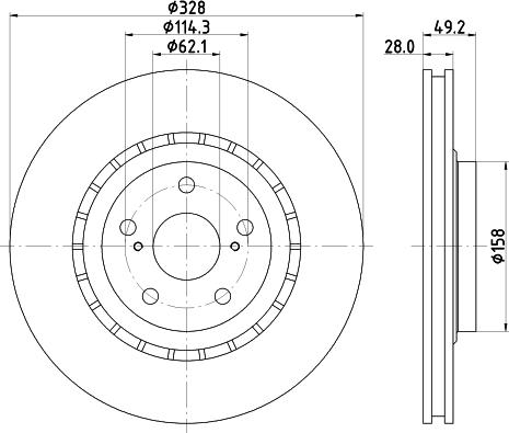 Mintex MDC82629C - Тормозной диск autospares.lv