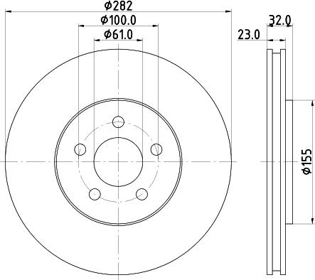 Mintex MDC2621 - Тормозной диск autospares.lv