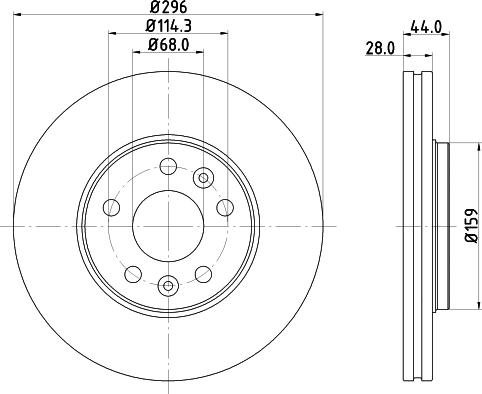 Mintex MDC2676 - Тормозной диск autospares.lv