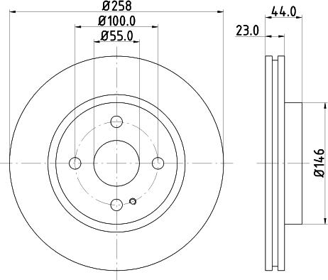 Mintex MDC2042 - Тормозной диск autospares.lv