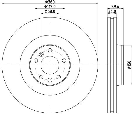 Mintex MDC2069 - Тормозной диск autospares.lv