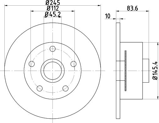 Mintex MDC2000 - Тормозной диск autospares.lv