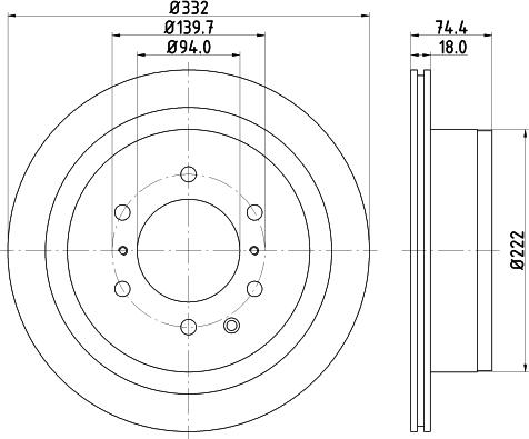 Mintex MDC2038 - Тормозной диск autospares.lv