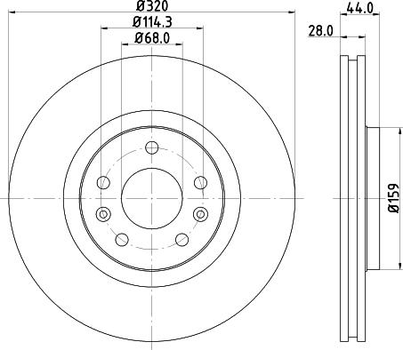 Mintex MDC2194 - Тормозной диск autospares.lv