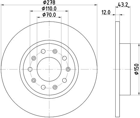 Mintex MDC2159 - Тормозной диск autospares.lv