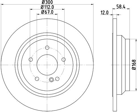 Mintex MDC82153C - Тормозной диск autospares.lv