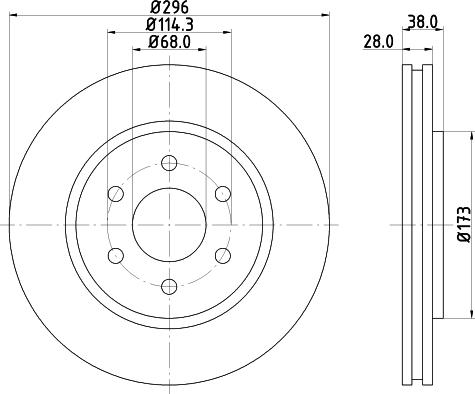 Mintex MDC2163 - Тормозной диск autospares.lv