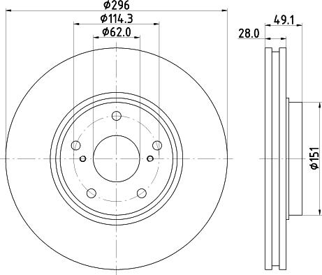 Mintex MDC2107 - Тормозной диск autospares.lv