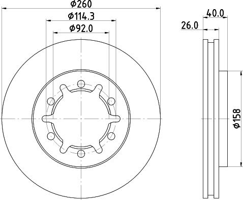 Mintex MDC2110 - Тормозной диск autospares.lv