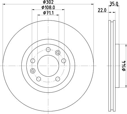 Mintex MDC2187 - Тормозной диск autospares.lv