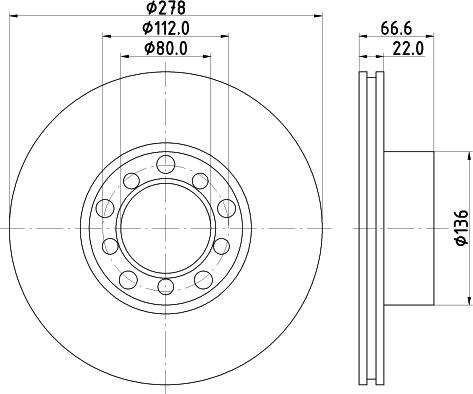 Mintex MDC213 - Тормозной диск autospares.lv