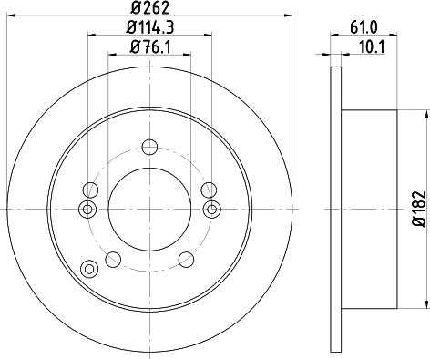 Mintex MDC82125C - Тормозной диск autospares.lv