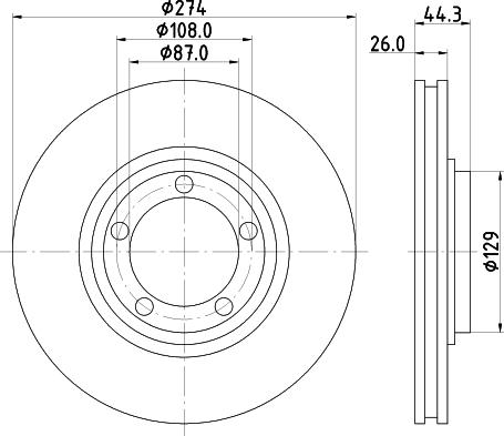 Mintex MDC2176 - Тормозной диск autospares.lv