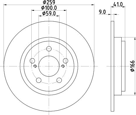 Mintex MDC2171 - Тормозной диск autospares.lv