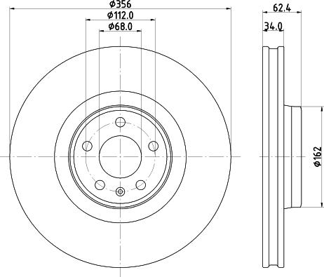 Mintex MDC2819C - Тормозной диск autospares.lv