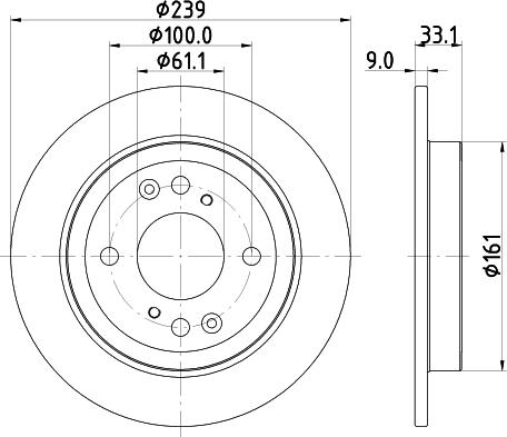 Mintex MDC2870C - Тормозной диск autospares.lv