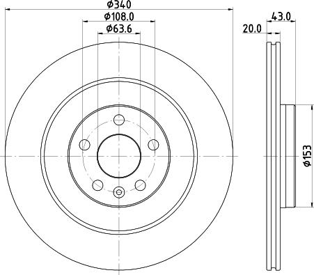 Mintex MDC2871C - Тормозной диск autospares.lv