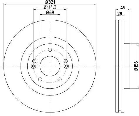 Mintex MDC2390 - Тормозной диск autospares.lv