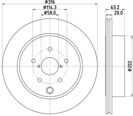 Mintex MDC2398 - Тормозной диск autospares.lv