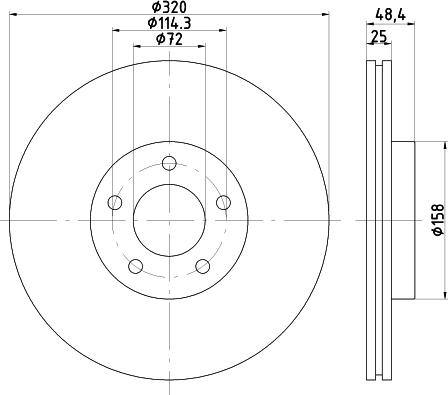 Mintex MDC2340 - Тормозной диск autospares.lv