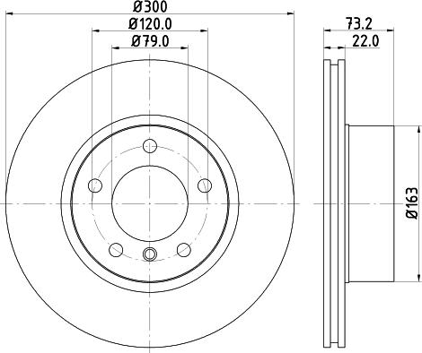 Mintex MDC2351 - Тормозной диск autospares.lv