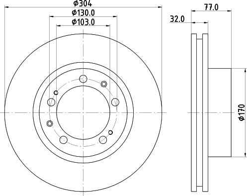 Mintex MDC2352L - Тормозной диск autospares.lv