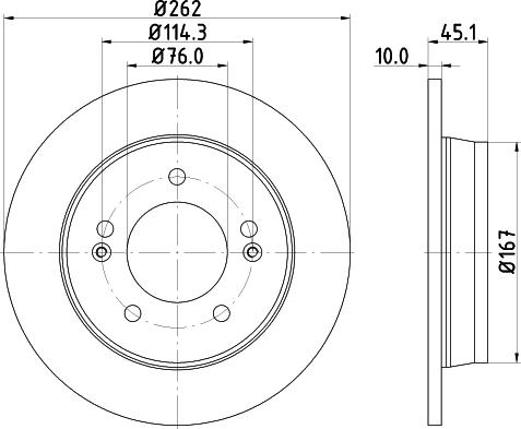 Mintex MDC2366 - Тормозной диск autospares.lv