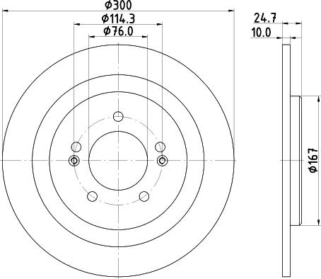 Mintex MDC2361 - Тормозной диск autospares.lv