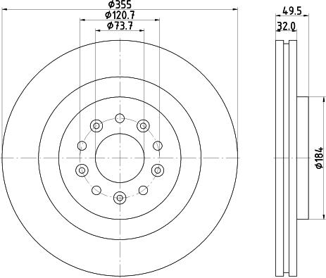 Mintex MDC2309 - Тормозной диск autospares.lv