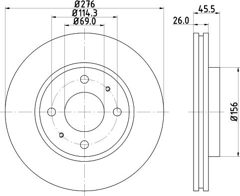 Mintex MDC2306 - Тормозной диск autospares.lv