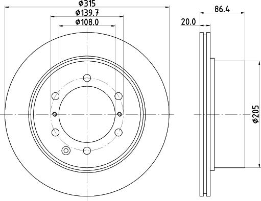 Mintex MDC2300 - Тормозной диск autospares.lv