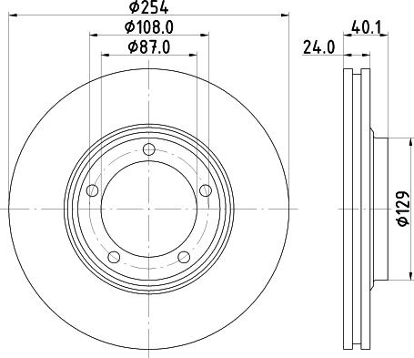 Mintex MDC2308 - Тормозной диск autospares.lv