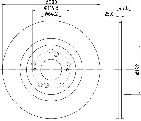 Mintex MDC2302 - Тормозной диск autospares.lv