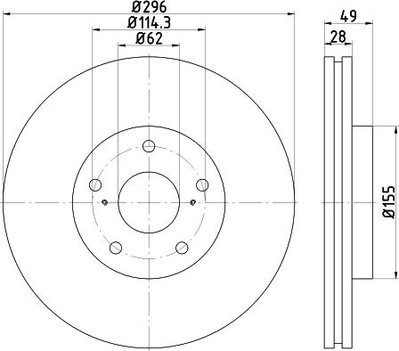 Mintex MDC2314 - Тормозной диск autospares.lv