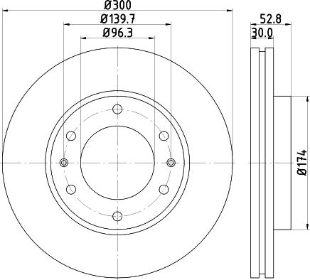 Mintex MDC2312 - Тормозной диск autospares.lv