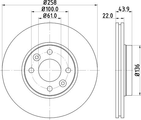 Mintex MDC2384 - Тормозной диск autospares.lv