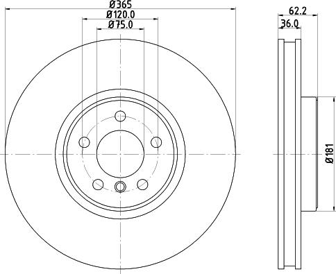 Mintex MDC2330 - Тормозной диск autospares.lv