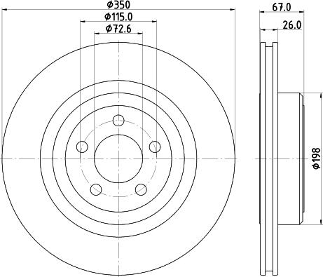 Mintex MDC2320 - Тормозной диск autospares.lv