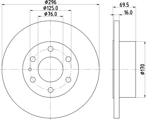 Mintex MDC2247 - Тормозной диск autospares.lv