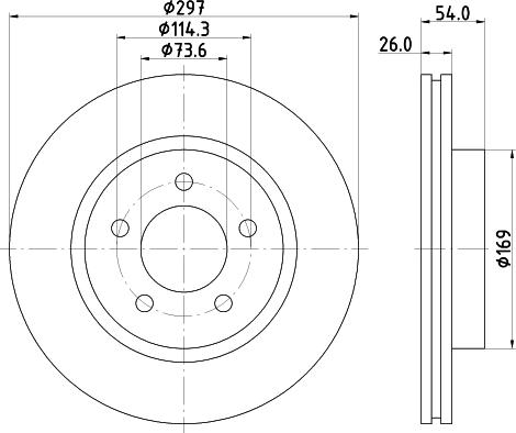 Mintex MDC2255 - Тормозной диск autospares.lv